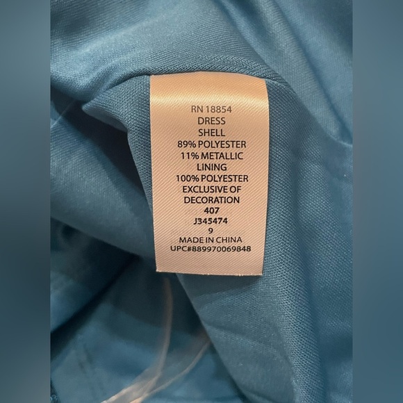 Dear Moon Square Neck Mini Sherri Shine Dress NWT Size 9 - Picture 9 of 9